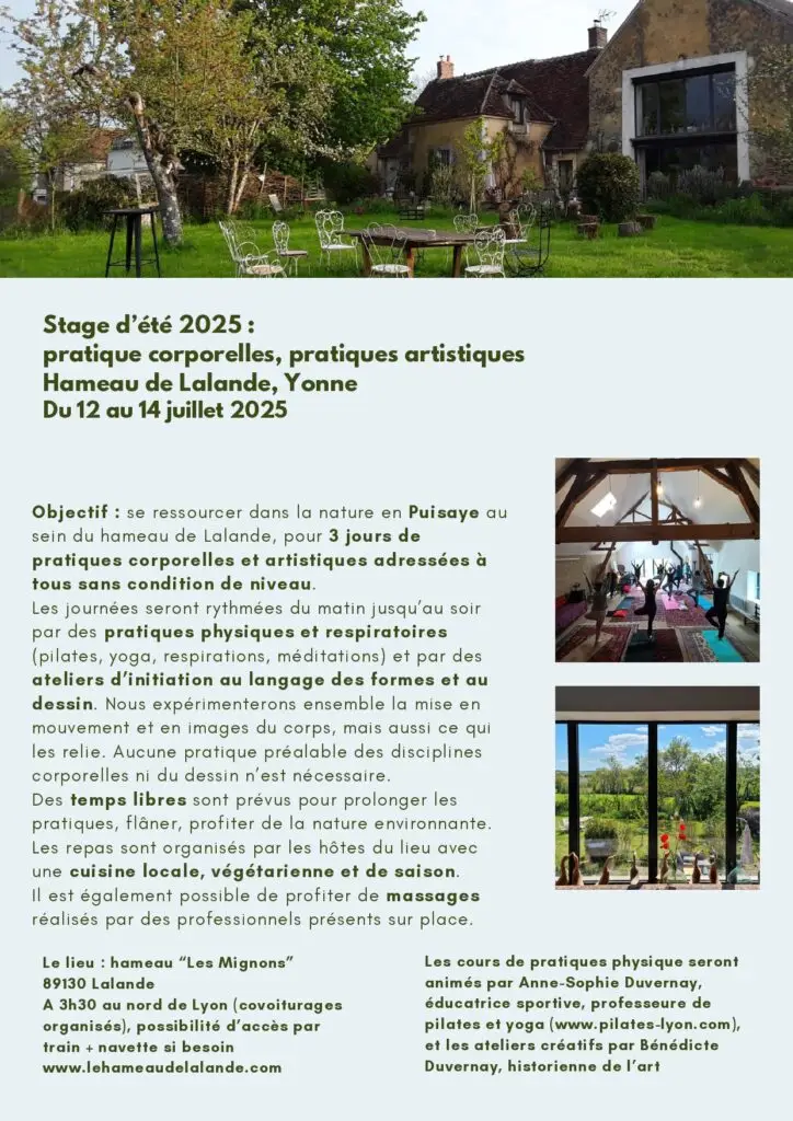 stage 2025 été pilates yoga de gasquet